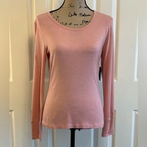 Modern movement Pink Long Sleeve Women's Top medium nwt